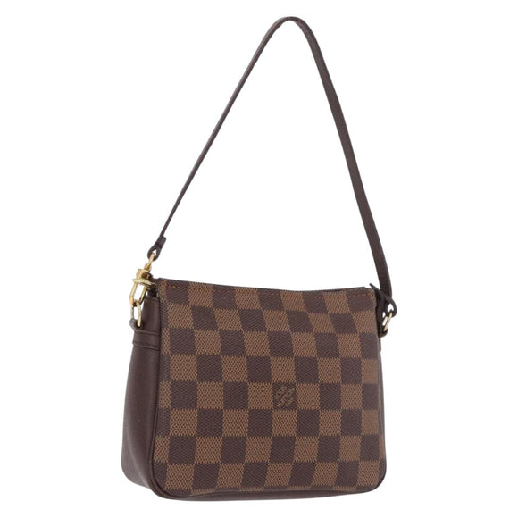 LOUIS VUITTON Damier Ebene Trousse Make Up Pouch N51982 LV Auth ka5085