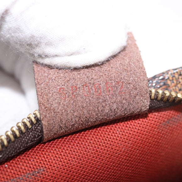 LOUIS VUITTON Damier Ebene Trousse Make Up Pouch N51982 LV Auth ka5085