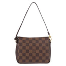 LOUIS VUITTON Damier Ebene Trousse Make Up Pouch N51982 LV Auth ka5085-2