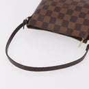 LOUIS VUITTON Damier Ebene Trousse Make Up Pouch N51982 LV Auth ka5085-7