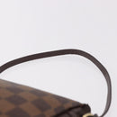 LOUIS VUITTON Damier Ebene Trousse Make Up Pouch N51982 LV Auth ka5085-14