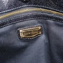Miu Miu Shoulder Bag Sequin Black Gold Auth ka5086M-20