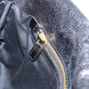 Miu Miu Shoulder Bag Sequin Black Gold Auth ka5086M-23