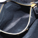Miu Miu Shoulder Bag Sequin Black Gold Auth ka5086M-24