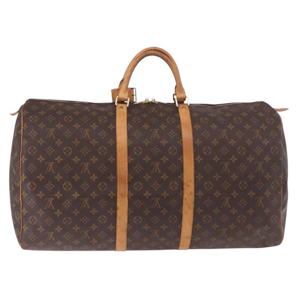 LOUIS VUITTON Monogram Keepall 60 Boston Bag M41422 LV Auth ka5087