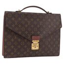 LOUIS VUITTON Monogram Porte Documents Bandouliere Bag M53338 Auth ka5092-1