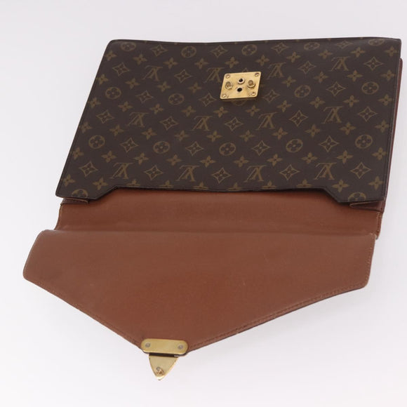 LOUIS VUITTON Monogram Porte Documents Bandouliere Bag M53338 Auth ka5092