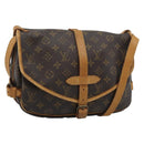 LOUIS VUITTON Monogram Saumur 30 Shoulder Bag M42256 LV Auth ka5094-1