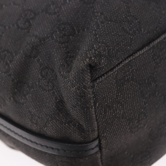 GUCCI GG Canvas Shoulder Bag Black 101341 Auth ka5097