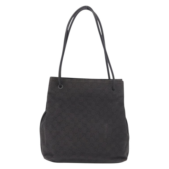 GUCCI GG Canvas Shoulder Bag Black 101341 Auth ka5097