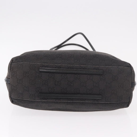 GUCCI GG Canvas Shoulder Bag Black 101341 Auth ka5097