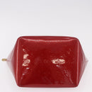 LOUIS VUITTON Vernis Bellevue PM Hand Bag Pomme D'amour M93583 LV Auth ka5098-6