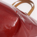 LOUIS VUITTON Vernis Bellevue PM Hand Bag Pomme D'amour M93583 LV Auth ka5098-16