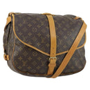 LOUIS VUITTON Monogram Saumur 35 Shoulder Bag M42254 LV Auth ka510-1