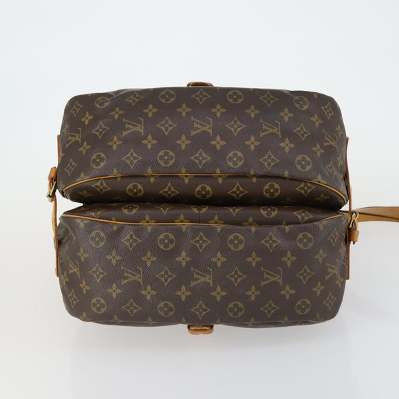 LOUIS VUITTON Monogram Saumur 35 Shoulder Bag M42254 LV Auth ka510