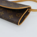 LOUIS VUITTON Monogram Pochette Twin PM Shoulder Bag M51854 LV Auth ka5101-9