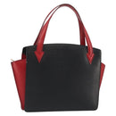 LOUIS VUITTON Epi Varenne Hand Bag Black Red M52387 LV Auth ka5103-1