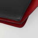 LOUIS VUITTON Epi Varenne Hand Bag Black Red M52387 LV Auth ka5103-16