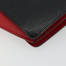 LOUIS VUITTON Epi Varenne Hand Bag Black Red M52387 LV Auth ka5103-17
