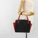 LOUIS VUITTON Epi Varenne Hand Bag Black Red M52387 LV Auth ka5103-22