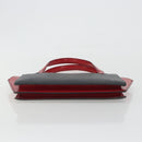 LOUIS VUITTON Epi Varenne Hand Bag Black Red M52387 LV Auth ka5103-5