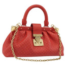 LOUIS VUITTON Nanogram Monogram Clutch Hand Bag Red M22327 LV Auth ka5104SM-1