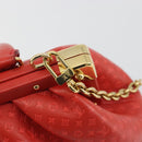 LOUIS VUITTON Nanogram Monogram Clutch Hand Bag Red M22327 LV Auth ka5104SM-19