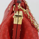 LOUIS VUITTON Nanogram Monogram Clutch Hand Bag Red M22327 LV Auth ka5104SM-5
