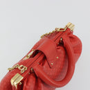 LOUIS VUITTON Nanogram Monogram Clutch Hand Bag Red M22327 LV Auth ka5104SM-7