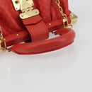 LOUIS VUITTON Nanogram Monogram Clutch Hand Bag Red M22327 LV Auth ka5104SM-8