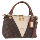 LOUIS VUITTON Monogram V Tote BB Hand Bag 2way M44520 LV Auth ka5105A-1