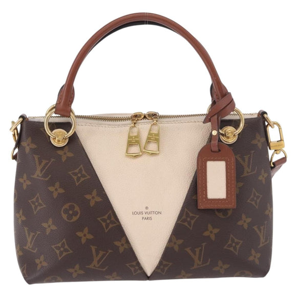 LOUIS VUITTON Monogram V Tote BB Hand Bag 2way M44520 LV Auth ka5105A