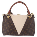 LOUIS VUITTON Monogram V Tote BB Hand Bag 2way M44520 LV Auth ka5105A-3