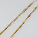 Christian Dior Rhinestone Necklace Metal Gold Tone Auth ka5106-11