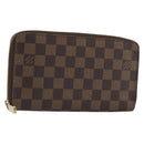 LOUIS VUITTON Damier Ebene Zippy Organizer Long Wallet N60003 LV Auth ka5107A-1