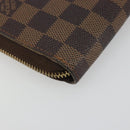 LOUIS VUITTON Damier Ebene Zippy Organizer Long Wallet N60003 LV Auth ka5107A-16