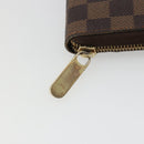 LOUIS VUITTON Damier Ebene Zippy Organizer Long Wallet N60003 LV Auth ka5107A-8