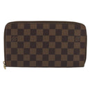 LOUIS VUITTON Damier Ebene Zippy Organizer Long Wallet N60003 LV Auth ka5107A-13