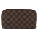 LOUIS VUITTON Damier Ebene Zippy Organizer Long Wallet N60003 LV Auth ka5107A-2
