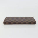 LOUIS VUITTON Damier Ebene Zippy Organizer Long Wallet N60003 LV Auth ka5107A-6