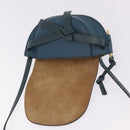 LOEWE Anagram Shoulder Bag Leather Blue Auth ka5108A-15