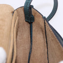 LOEWE Anagram Shoulder Bag Leather Blue Auth ka5108A-18
