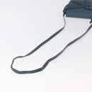 LOEWE Anagram Shoulder Bag Leather Blue Auth ka5108A-7