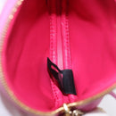 BVLGARI Shoulder Bag Leather Pink Gold Auth ka5109M-11