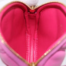 BVLGARI Shoulder Bag Leather Pink Gold Auth ka5109M-18