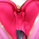 BVLGARI Shoulder Bag Leather Pink Gold Auth ka5109M-19
