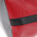 LOUIS VUITTON Epi Petit Noe Shoulder Bag Bicolor Black Red M44017 LV Auth ka511-17