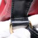 LOUIS VUITTON Epi Petit Noe Shoulder Bag Bicolor Black Red M44017 LV Auth ka511-12