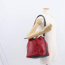 LOUIS VUITTON Epi Petit Noe Shoulder Bag Bicolor Black Red M44017 LV Auth ka511-20