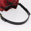 LOUIS VUITTON Epi Petit Noe Shoulder Bag Bicolor Black Red M44017 LV Auth ka511-7